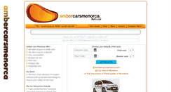 Desktop Screenshot of ambercarsmenorca.com