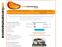 Tablet Screenshot of ambercarsmenorca.com